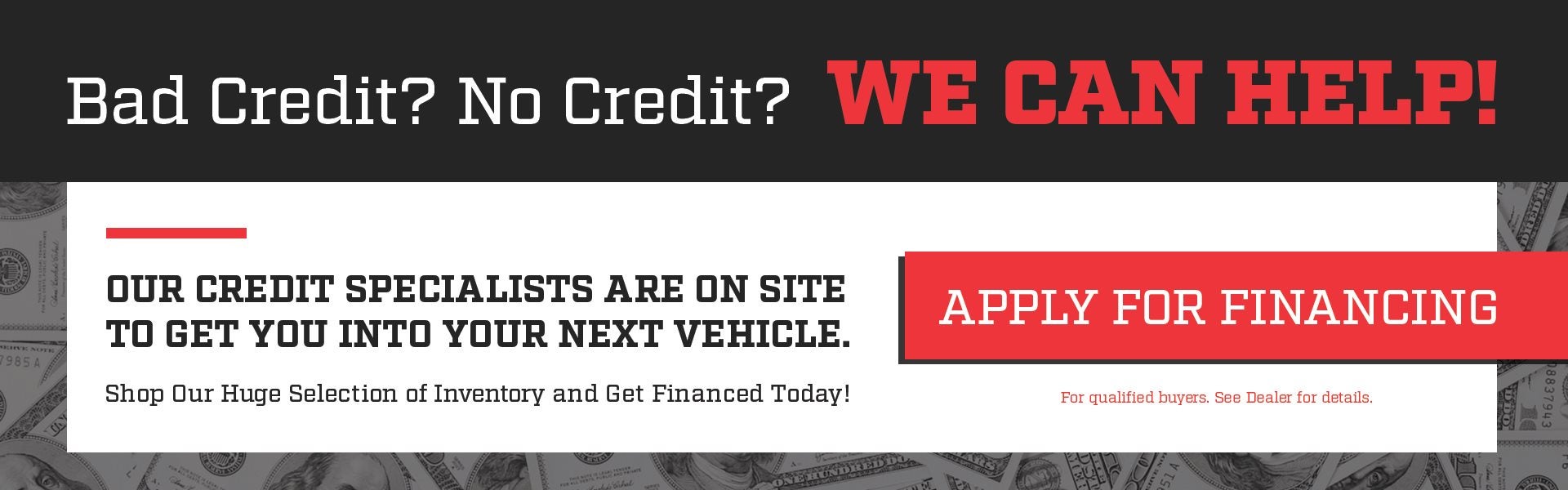 We Can Help With Bad Credit in Eden, NC